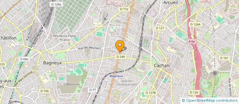 localisation de l'entreprise MRO BAGNEUX à BAGNEUX