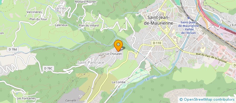 localisation de l'entreprise MRO INGENIERIE à SAINT-JEAN-DE-MAURIENNE