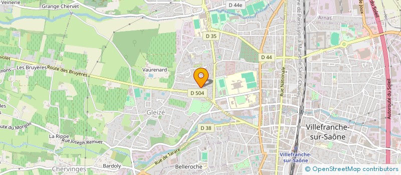 localisation de l'entreprise MRO IT  VILLEFRANCHE-SUR-SAONE