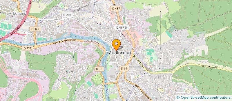 localisation de l'entreprise MROUGE FOOD  AUDINCOURT