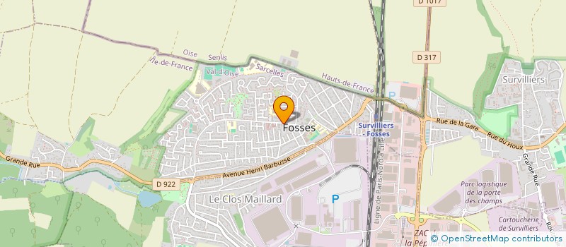 localisation de l'entreprise MRR  FOSSES