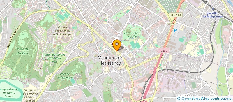 localisation de l'entreprise MRS AUDITION à VANDŒUVRE-LES-NANCY