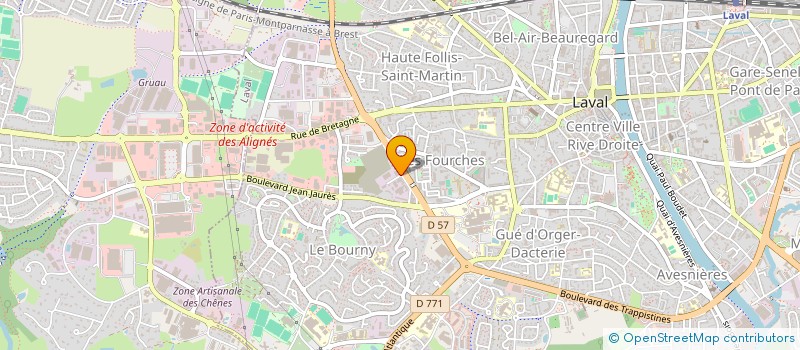 localisation de l'entreprise MRS FRANCOIS NUGUES ET FABIEN DROUELLE COMMISSAIRES PRISEURS (SCP TITULAIRE D'UN OFFICE DE COMMISSAIRE PRISEUR) à LAVAL