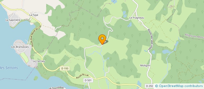 localisation de l'entreprise MRS RATEAU A M ET J à MOUX EN MORVAN