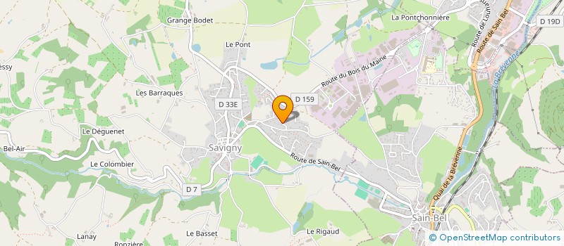 localisation de l'entreprise MRT à SAVIGNY