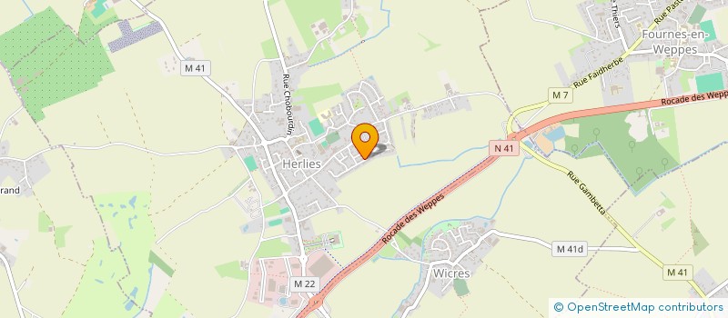 localisation de l'entreprise MRT CONCEPT  FROMELLES