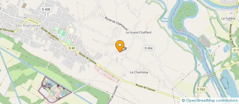 localisation de l'entreprise MRT TP  LES AVENIERES VEYRINS-THUELLIN