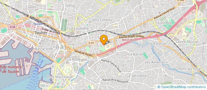 localisation de l'entreprise MRT WINE EXPORT à TOULON