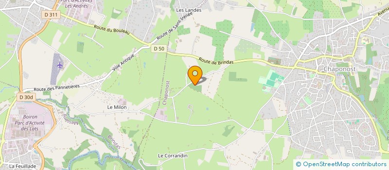 localisation de l'entreprise MRTP  CHAPONOST