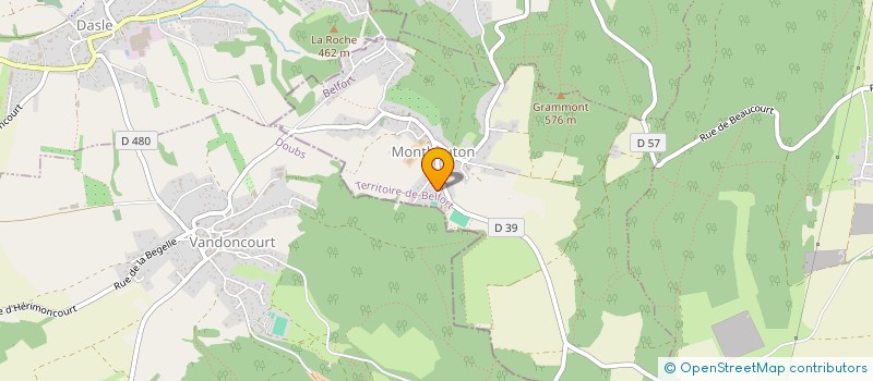 localisation de l'entreprise MRV à MONTBOUTON
