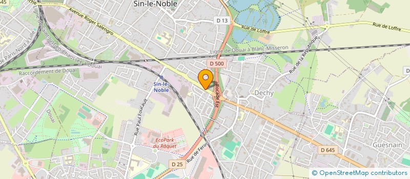 localisation de l'entreprise MRY ELEC à SIN-LE-NOBLE