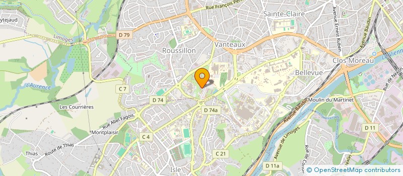 localisation de l'entreprise MRY INVEST à LIMOGES
