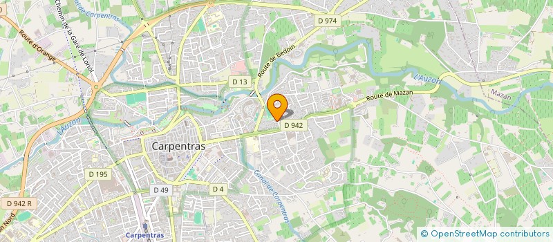 localisation de l'entreprise MRZ DISTRIBIKE à CARPENTRAS