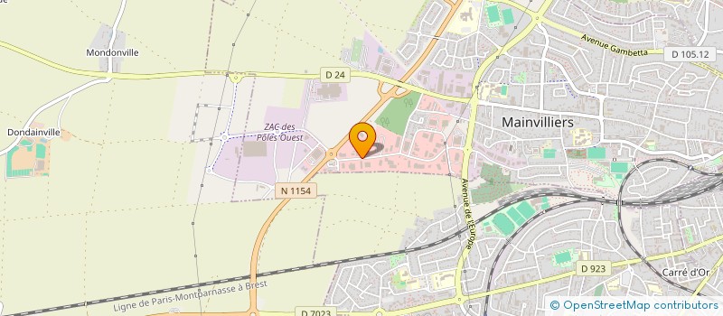 localisation de l'entreprise MS 28 HOLDING à MAINVILLIERS