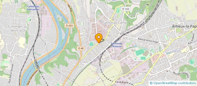 localisation de l'entreprise MS  SATHONAY-CAMP