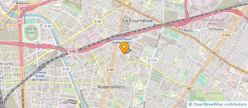 localisation de l'entreprise MS  LA COURNEUVE