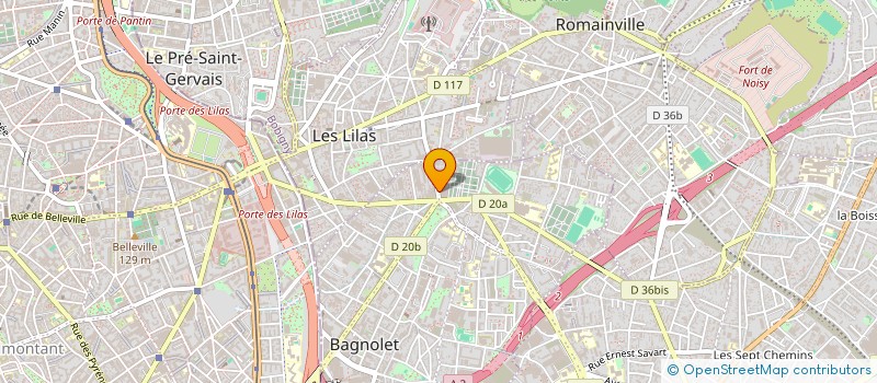 localisation de l'entreprise MS à BAGNOLET