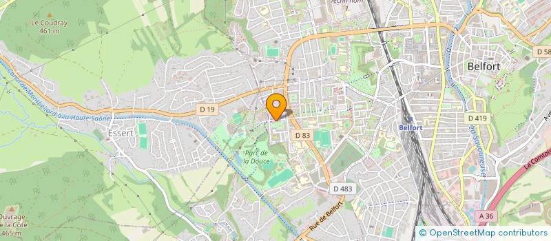 localisation de l'entreprise MS  BELFORT