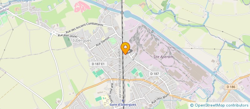 localisation de l'entreprise MS  ISBERGUES