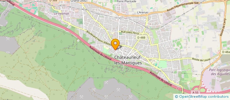 localisation de l'entreprise MS  CHATEAUNEUF-LES-MARTIGUES