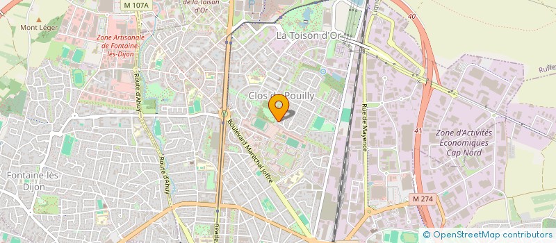 localisation de l'entreprise MS-AC DE NANSOUTY à DIJON