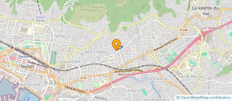 localisation de l'entreprise MS AMELIE  TOULON