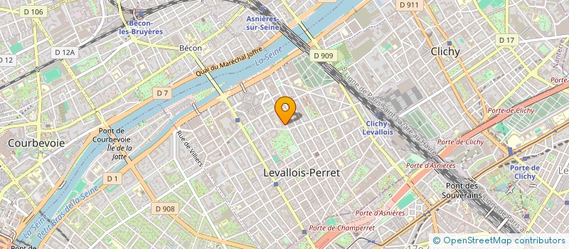 localisation de l'entreprise MS ARCHITECTURE  LEVALLOIS PERRET