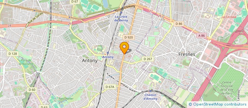 localisation de l'entreprise MS ASSURANCES à ANTONY