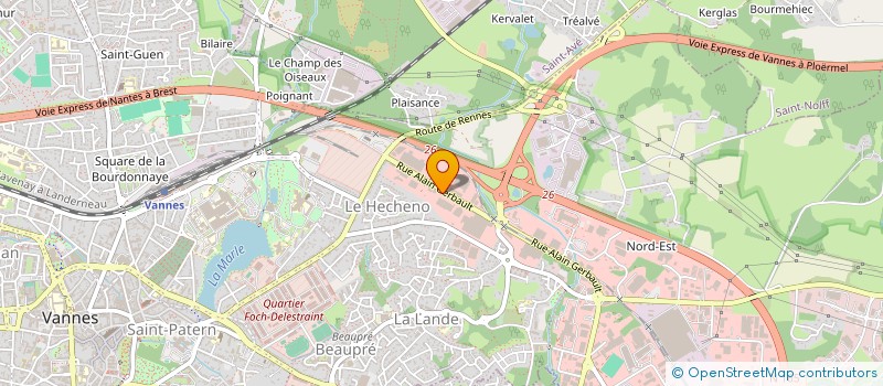 localisation de l'entreprise MS AURAY à AURAY