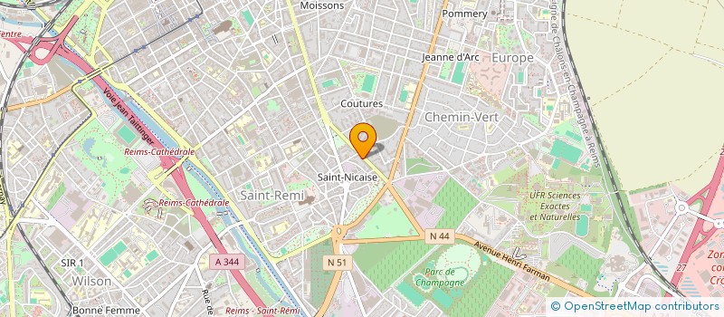 localisation de l'entreprise MS AUTO 51  CERNAY-LES-REIMS