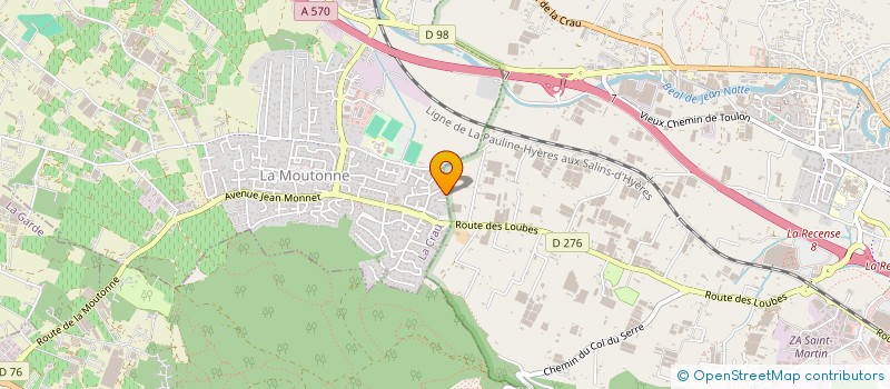 localisation de l'entreprise MS AUTO 83  LA CRAU