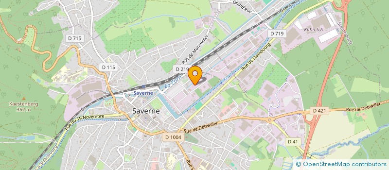 localisation de l'entreprise MS AUTOMOBILE à SAVERNE