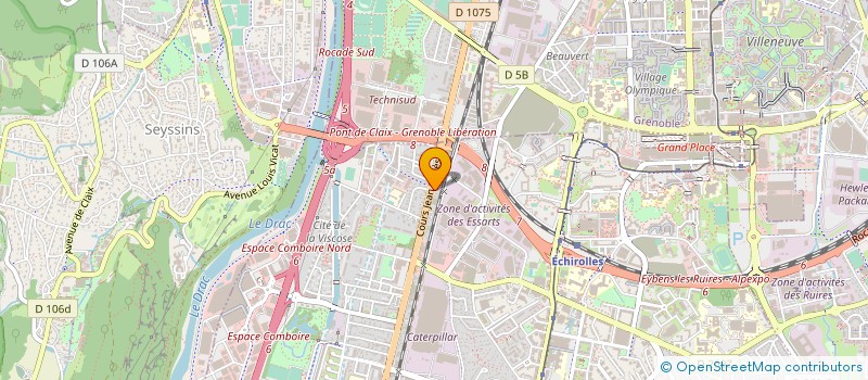 localisation de l'entreprise MS AUTOMOBILES à ECHIROLLES