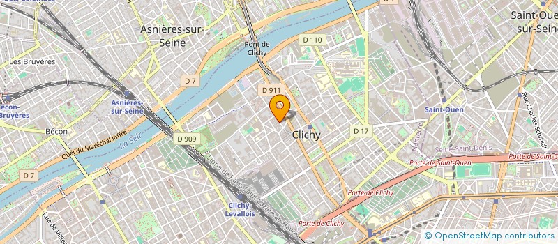localisation de l'entreprise MS BAT à CLICHY