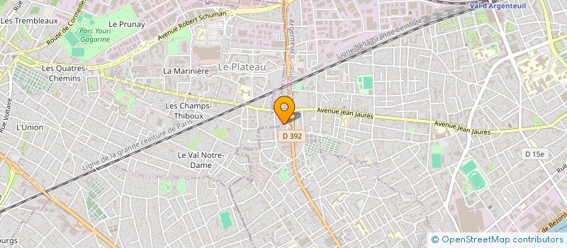 localisation de l'entreprise MS BAT à BEZONS