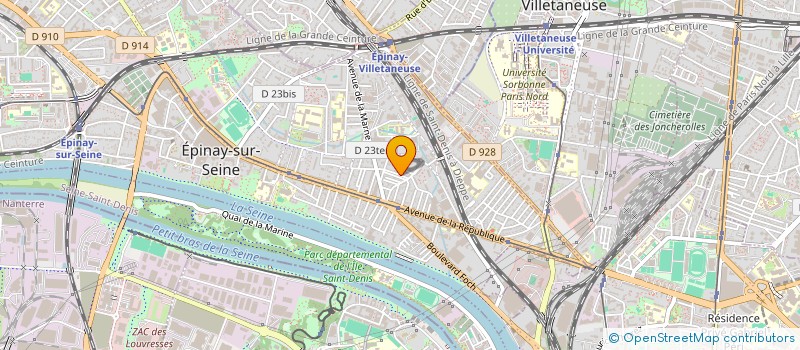 localisation de l'entreprise MS BAT à EPINAY-SUR-SEINE