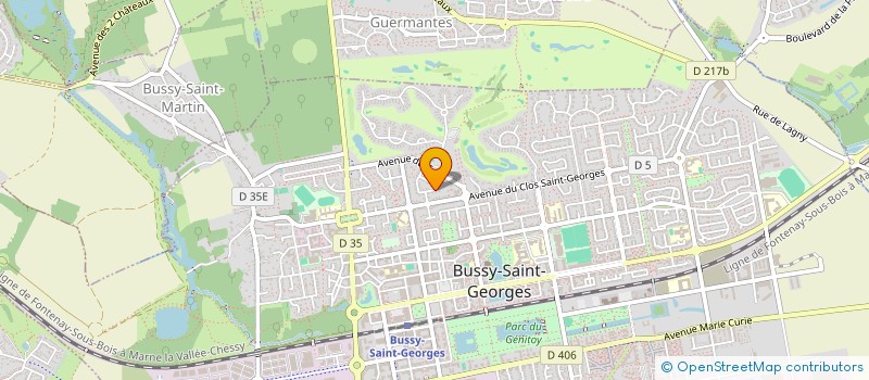 localisation de l'entreprise MS BAT  BUSSY-SAINT-GEORGES