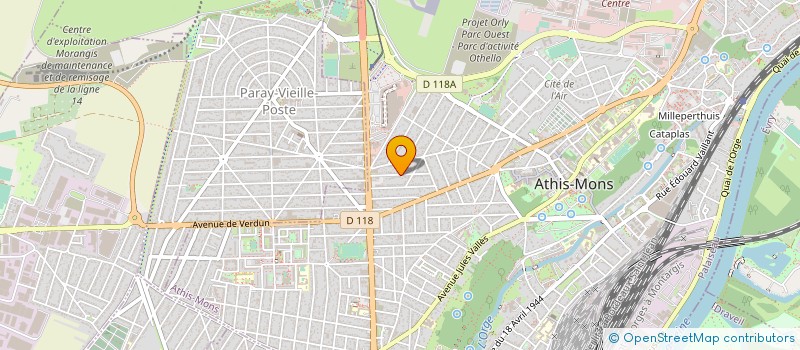 localisation de l'entreprise MS BATI à ATHIS-MONS