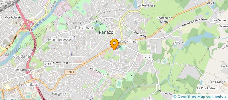 localisation de l'entreprise MS BATIMENT à PANAZOL