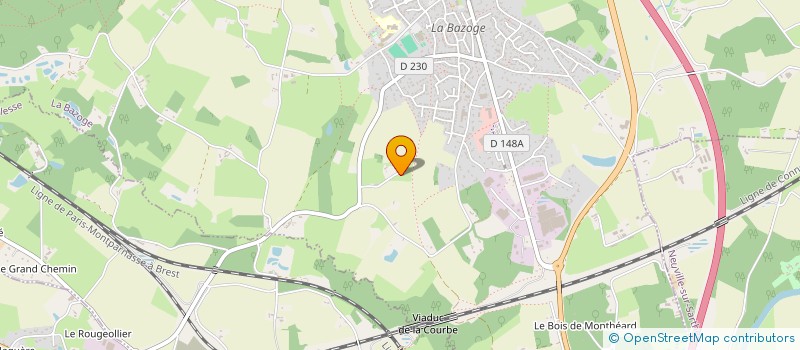 localisation de l'entreprise MS BATIMENT  LA BAZOGE