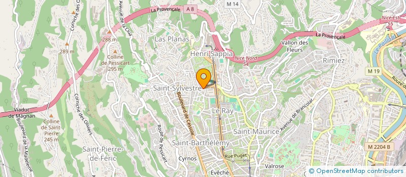 localisation de l'entreprise MS BIKE à NICE