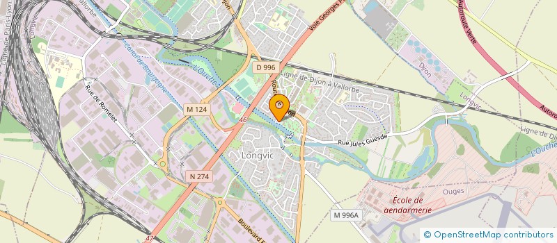 localisation de l'entreprise MS BOURGOGNE CONSTRUCTION  LONGVIC