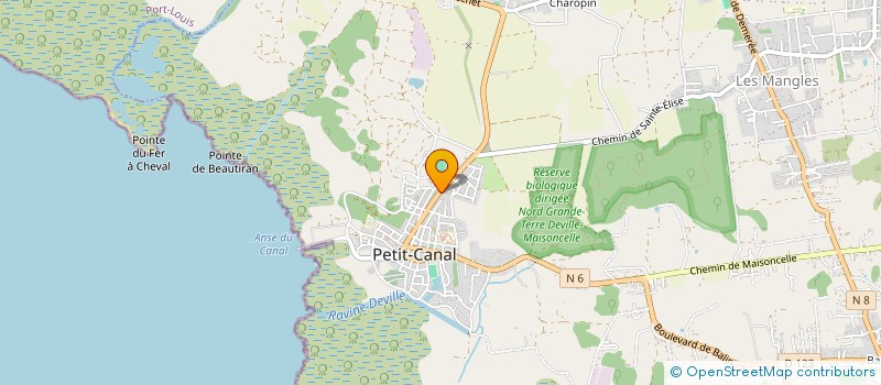 localisation de l'entreprise MS BTP à PETIT-CANAL