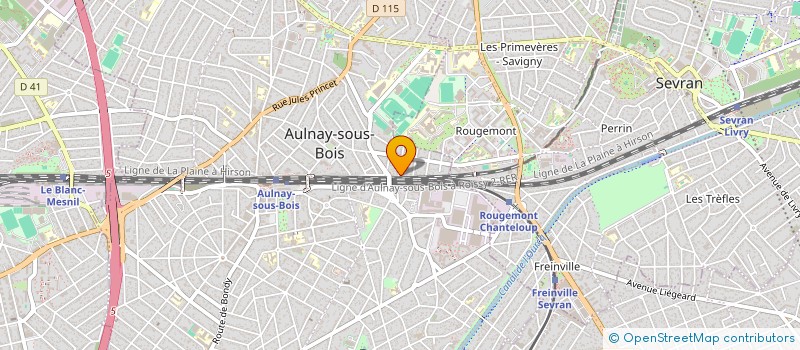 localisation de l'entreprise MS BTP à AULNAY-SOUS-BOIS