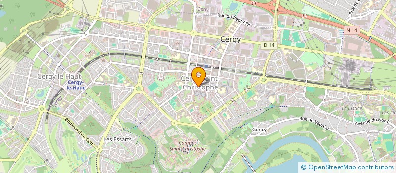 localisation de l'entreprise MS CAB  CERGY