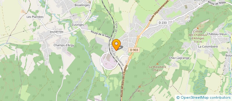 localisation de l'entreprise MS CAR à THONON-LES-BAINS