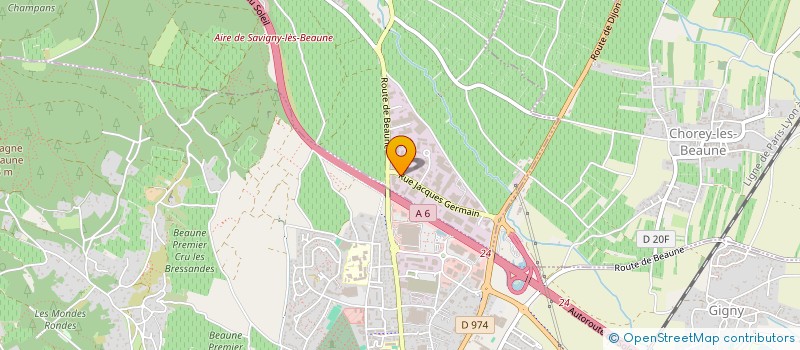 localisation de l'entreprise MS CHAMPENOISE  SAVIGNY-LES-BEAUNE