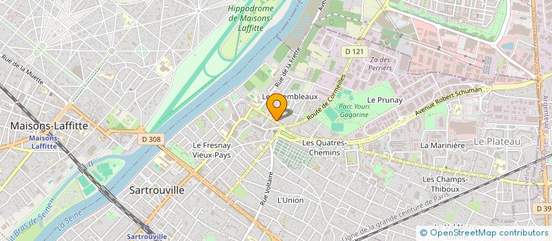 localisation de l'entreprise MS CHAUFFAGE  SARTROUVILLE