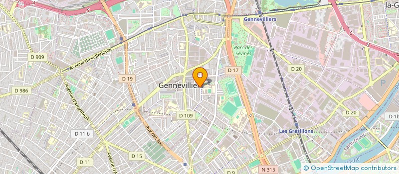 localisation de l'entreprise MS CHIFA  GENNEVILLIERS