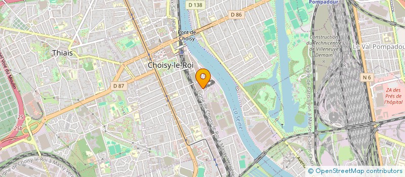 localisation de l'entreprise MS COACH  CHOISY-LE-ROI